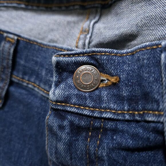 Bootcut Relaxed Fit Jeans Mens 48x30 Med Wash High Rise Stretch Comfort Western - Picture 3 of 16